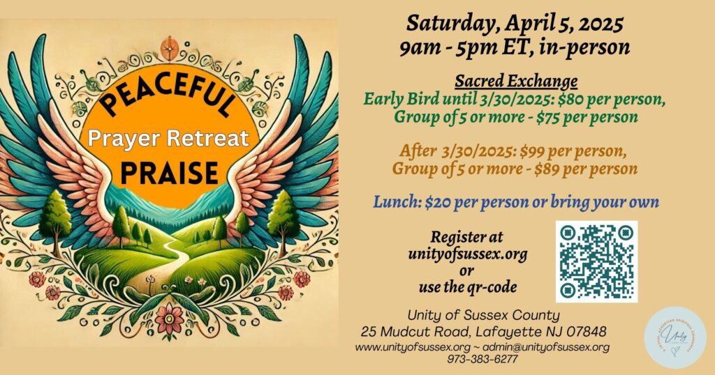 Peaceful Praise Prayer Retreat at Unity of Sussex County
